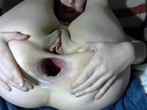 Dirty wife inflatable dildo fuck in rosebutt anus
