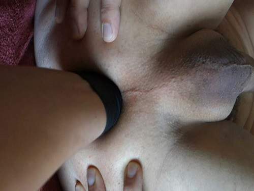 Hardcore amateur wife deep fisting domination to gaping ass her husband