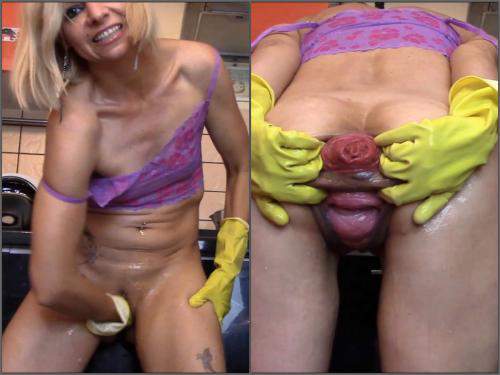Prolapse ass – Perverted MILF rubber glove fisting and loose giant prolapse anal – Premium user Request