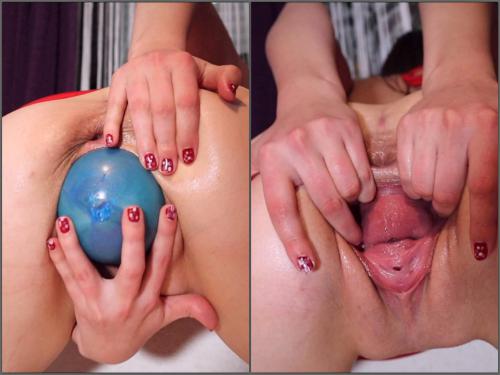 NiciXdream fun with my XXL egg,NiciXdream ball penetration,huge ball penetration,self fisting,vaginal gape,loose vaignal gape,loose pussy,pussy prolapse