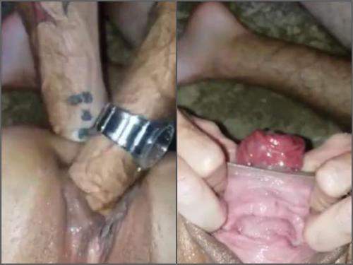 Anal fisting – American couple kittens_dom doubled destruction fisting fuck POV closeup