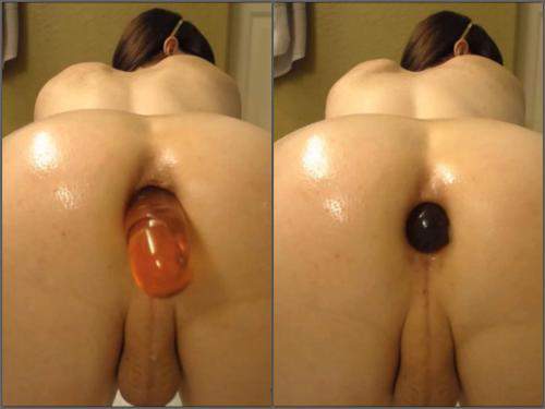 Shemale – Shemale Natalie Mars long rubber dildo penetration in gaping anus