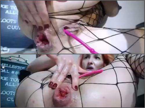 Gape ass – Webcam kinky redhead girl little rosebutt anus stretching