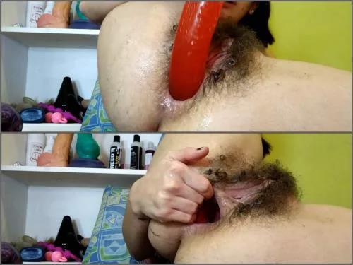 Teen prolapse – Hairy cute girl Pipaypipo big anus hole prolapse and gape terror