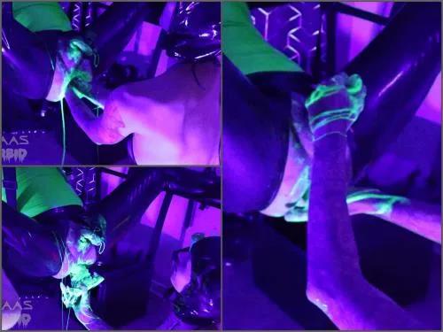 Halloween – Anuralaas Ultra Violet UV Double Fisting femdom – Premium user Request