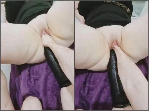 Colossal dildo – HornyVee31 Fist and huge dildo vaginal at moment