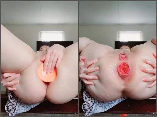 Anal stretching – Kinky pornstar Sele04 stretching big rosebutt with butplug